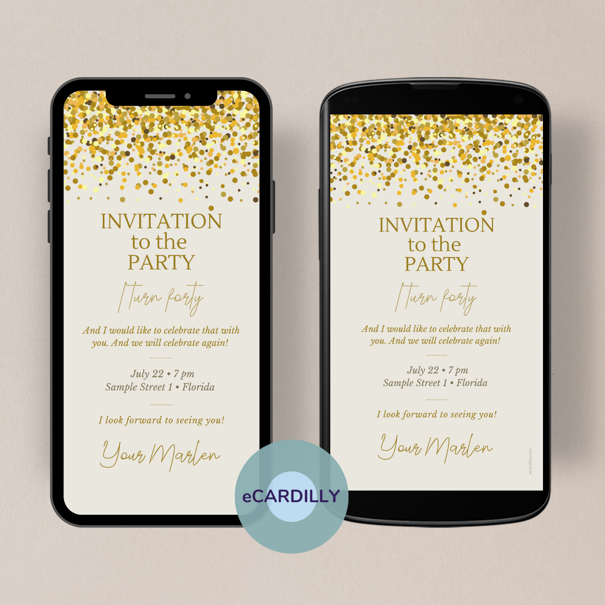 great paperless invitation to your party. Quickly and easily created and sent.