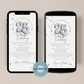 eCard silber Silberhochzeit 25 Jahre Herzen Konfetti moderne digitale Einladungskarte als eCard.